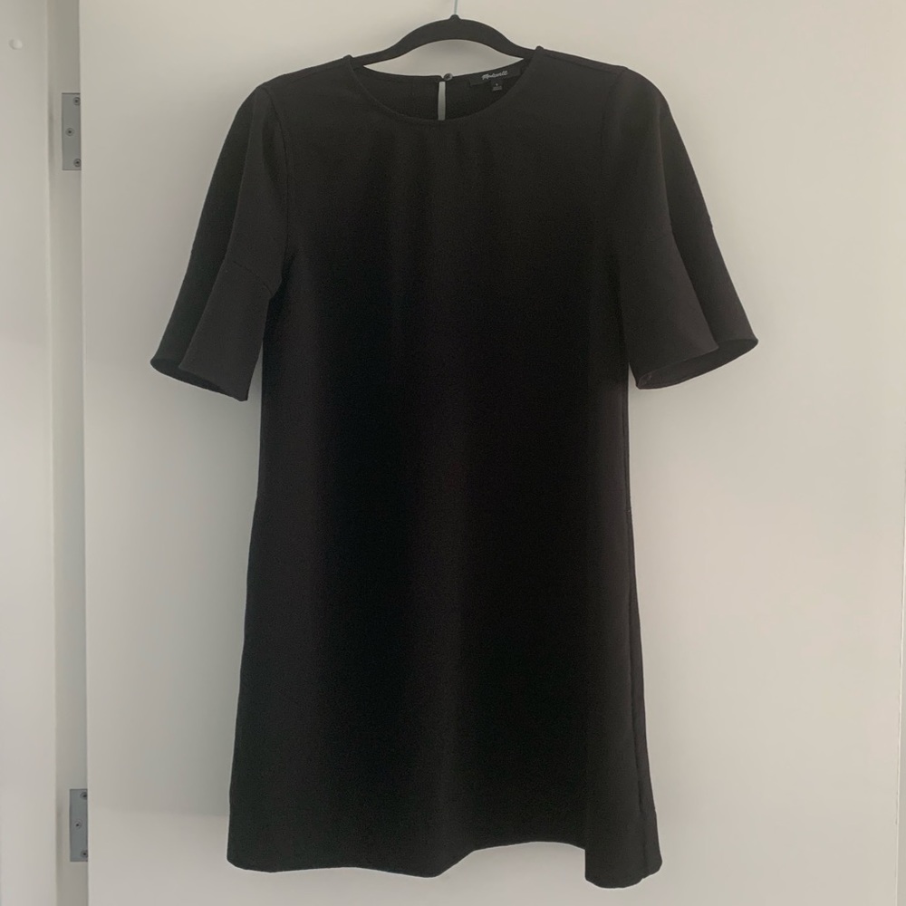 Madewell Crepe Flutter Sleeve Mini Dress